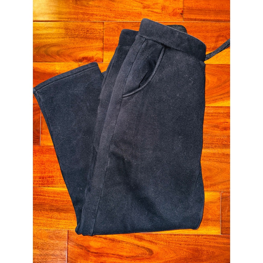Daniel Hechter Fleece Sweatpants Mens Large Black Excellent‎ Drawstring Waist